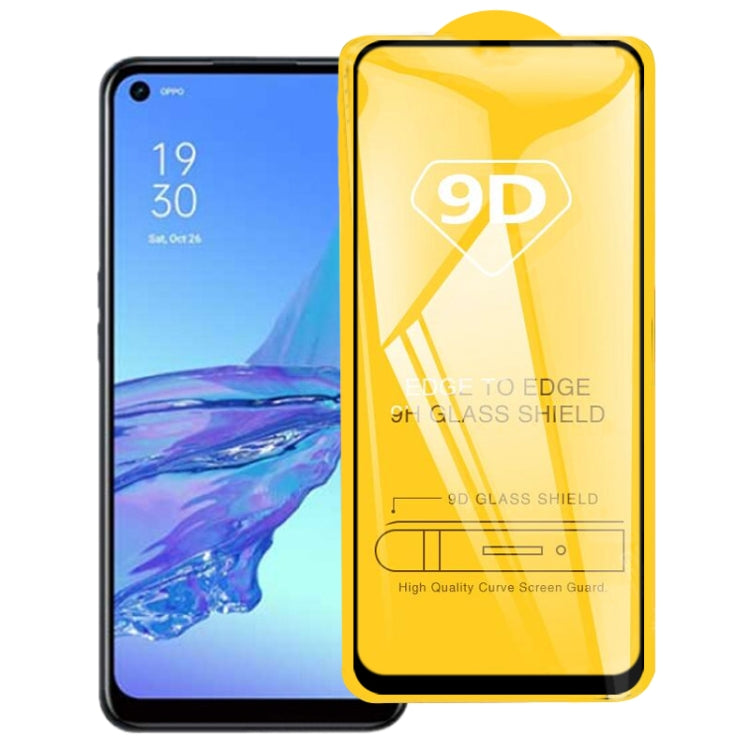 For OPPO A32 2020 9D Full Glue Full Screen Tempered Glass Film
