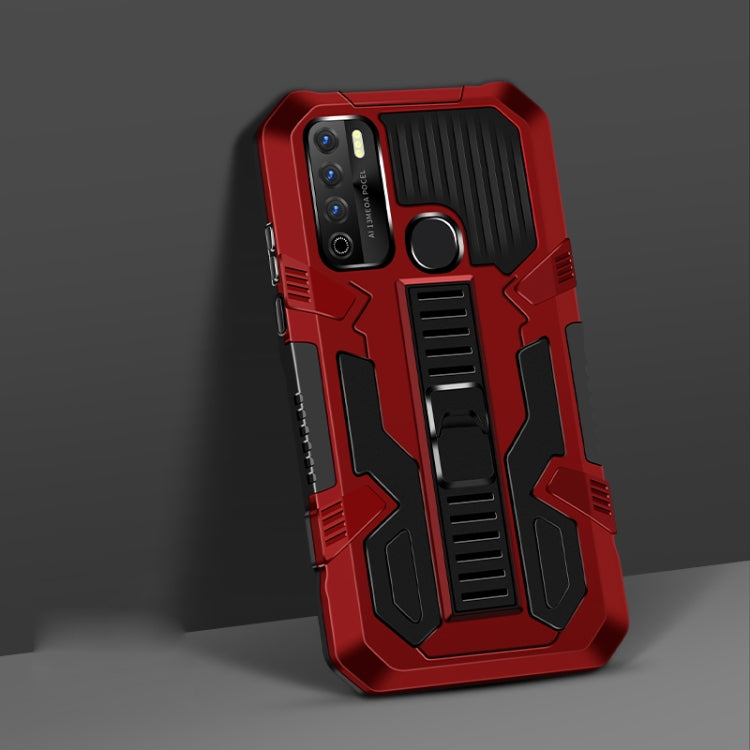 For Infinix Note7 Lite / Hot 9 Vanguard Warrior All Inclusive Double-color Shockproof TPU + PC Protective Case with Holder