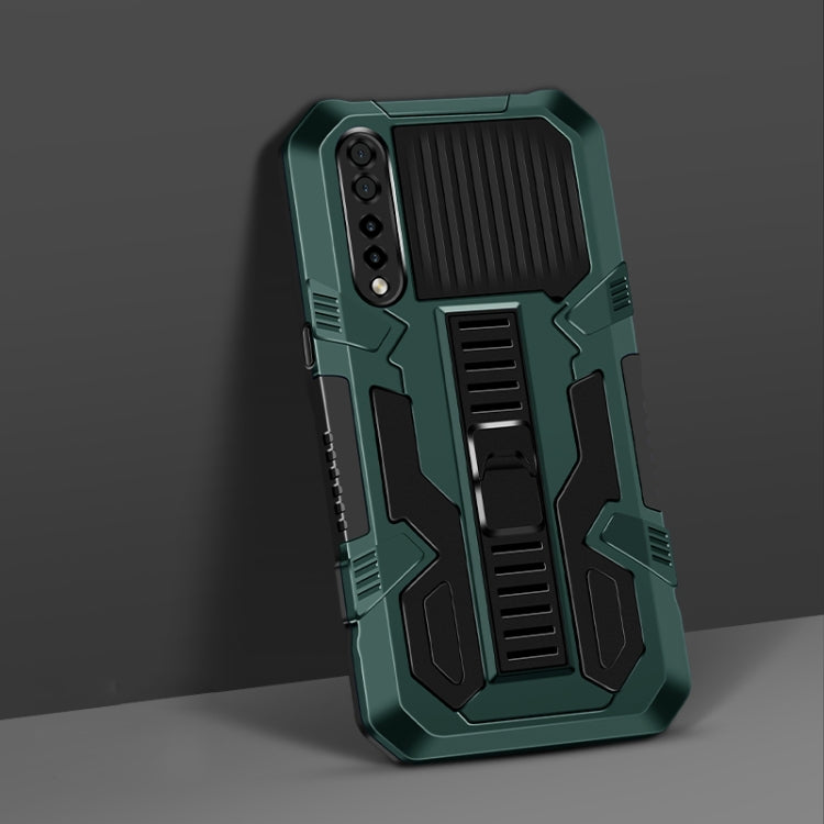 For LG Stylo 7 Vanguard Warrior All Inclusive Double-color Shockproof TPU + PC Protective Case with Holder