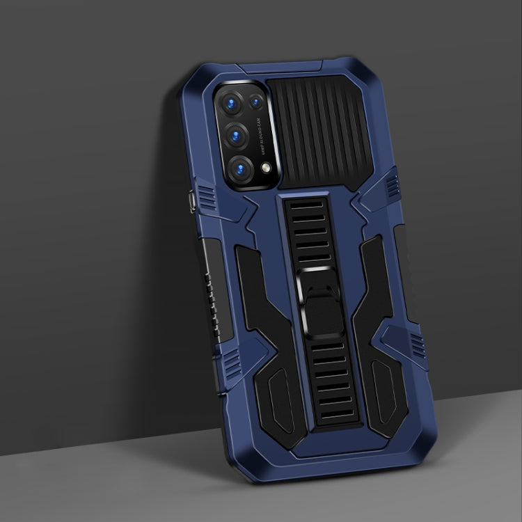 For OPPO Reno5 5G Vanguard Warrior All Inclusive Double-color Shockproof TPU + PC Protective Case with Holder