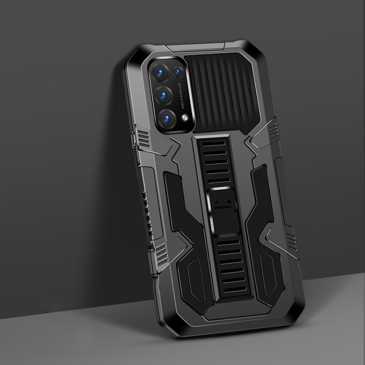 For OPPO Reno5 5G Vanguard Warrior All Inclusive Double-color Shockproof TPU + PC Protective Case with Holder
