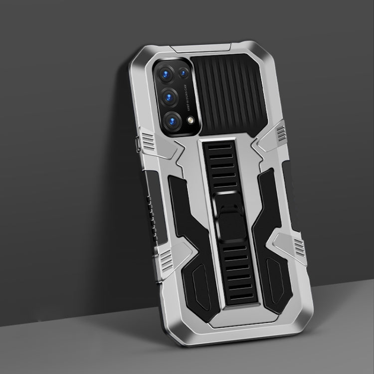 For OPPO Reno5 5G Vanguard Warrior All Inclusive Double-color Shockproof TPU + PC Protective Case with Holder