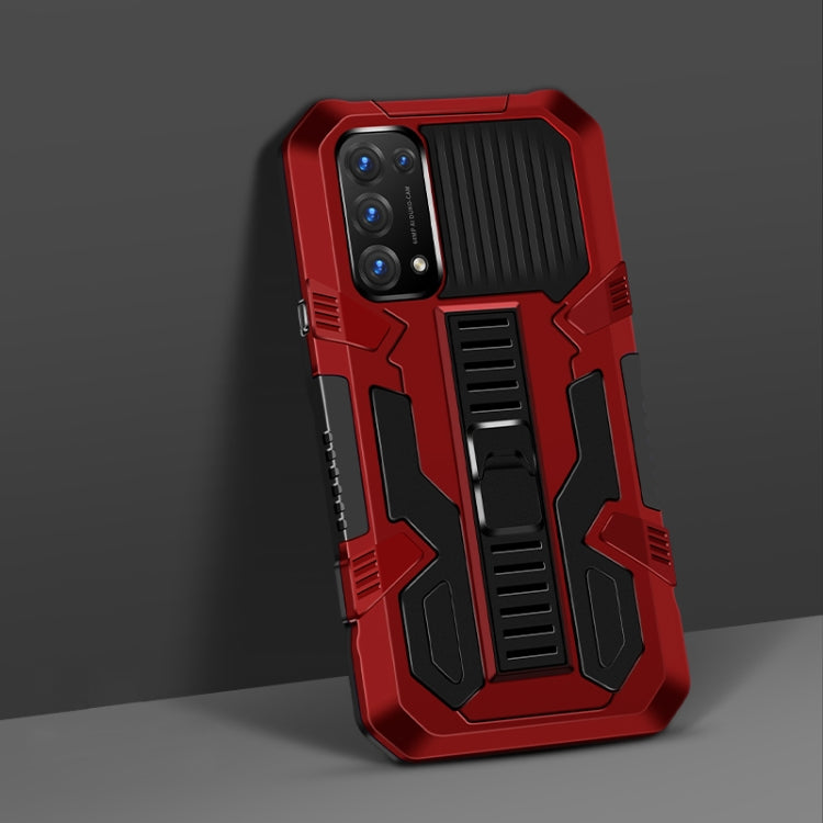 For OPPO Reno5 5G Vanguard Warrior All Inclusive Double-color Shockproof TPU + PC Protective Case with Holder