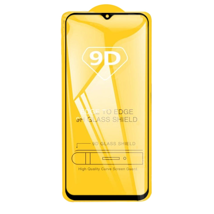 For OPPO Realme C15 25 PCS 9D Full Glue Full Screen Tempered Glass Film