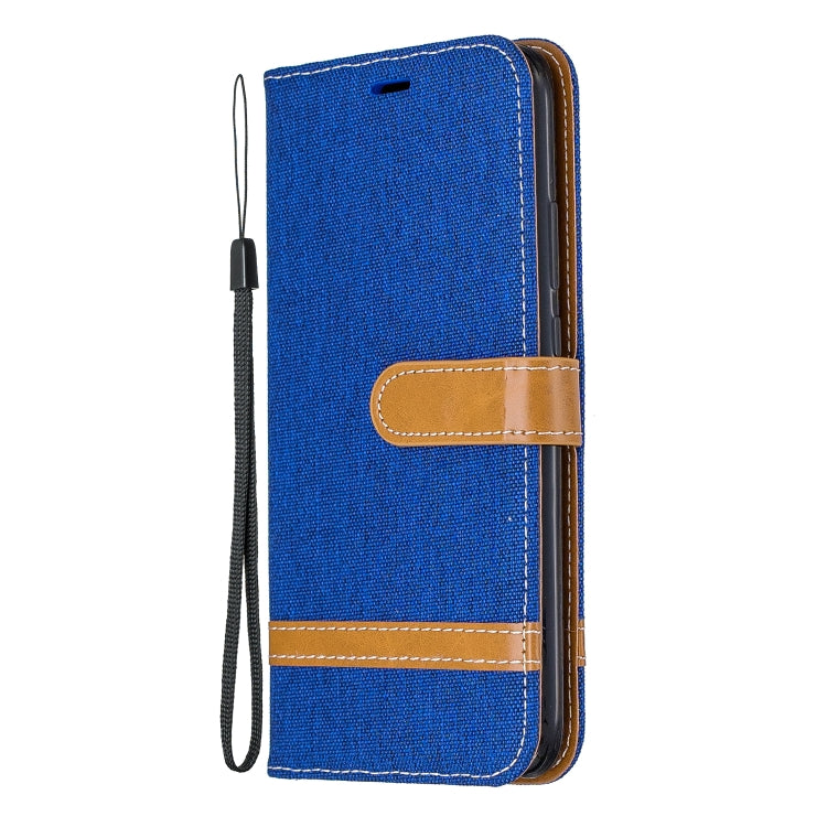 For Huawei Mate 30 Lite Color Matching Denim Texture Horizontal Flip Leather Case with Holder & Card Slots & Wallet & Lanyard