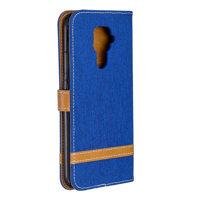 For Huawei Mate 30 Lite Color Matching Denim Texture Horizontal Flip Leather Case with Holder & Card Slots & Wallet & Lanyard