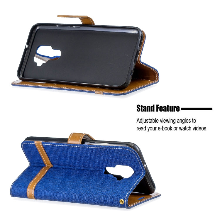 For Huawei Mate 30 Lite Color Matching Denim Texture Horizontal Flip Leather Case with Holder & Card Slots & Wallet & Lanyard