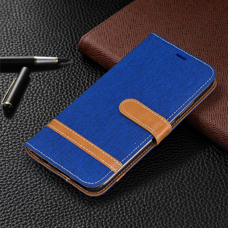 For Huawei Mate 30 Lite Color Matching Denim Texture Horizontal Flip Leather Case with Holder & Card Slots & Wallet & Lanyard