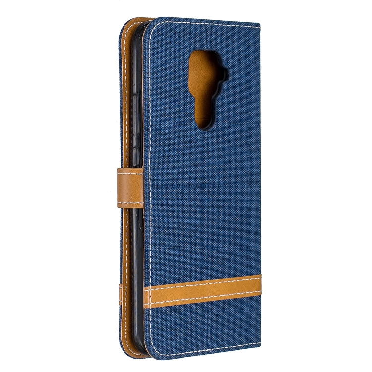 For Huawei Mate 30 Lite Color Matching Denim Texture Horizontal Flip Leather Case with Holder & Card Slots & Wallet & Lanyard