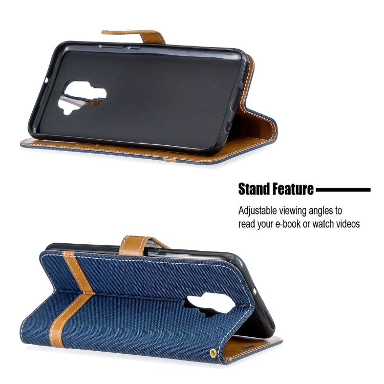 For Huawei Mate 30 Lite Color Matching Denim Texture Horizontal Flip Leather Case with Holder & Card Slots & Wallet & Lanyard