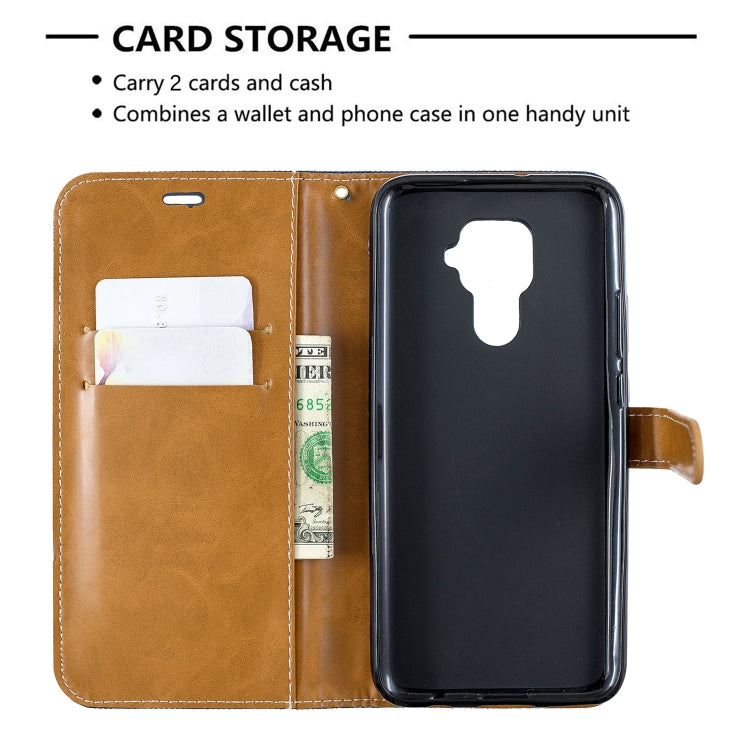For Huawei Mate 30 Lite Color Matching Denim Texture Horizontal Flip Leather Case with Holder & Card Slots & Wallet & Lanyard