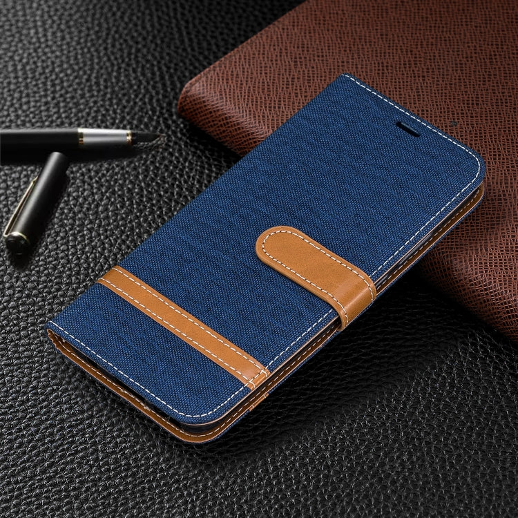 For Huawei Mate 30 Lite Color Matching Denim Texture Horizontal Flip Leather Case with Holder & Card Slots & Wallet & Lanyard
