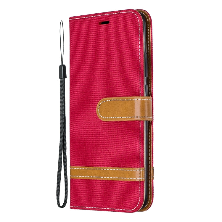 For Huawei Mate 30 Lite Color Matching Denim Texture Horizontal Flip Leather Case with Holder & Card Slots & Wallet & Lanyard