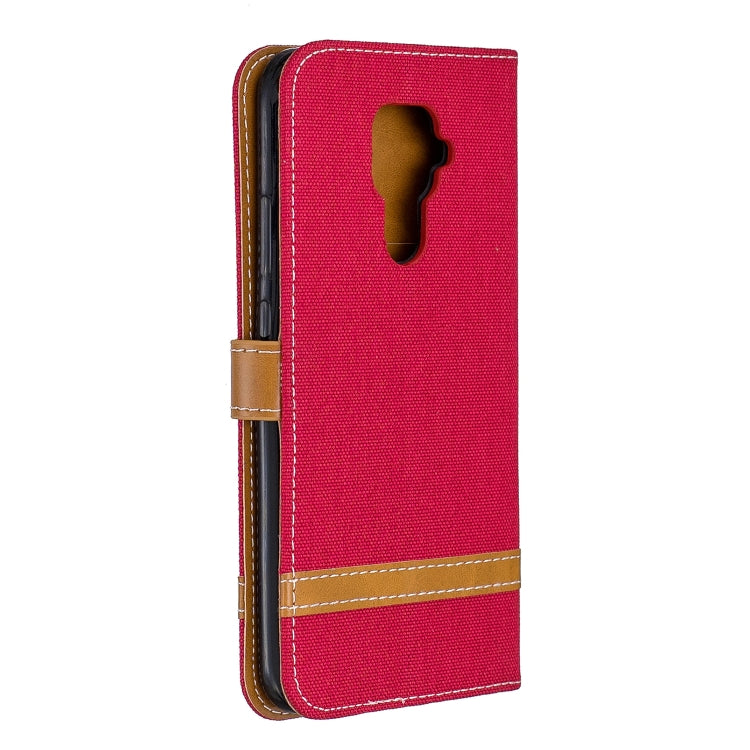 For Huawei Mate 30 Lite Color Matching Denim Texture Horizontal Flip Leather Case with Holder & Card Slots & Wallet & Lanyard