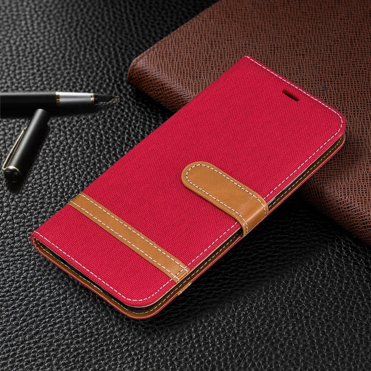 For Huawei Mate 30 Lite Color Matching Denim Texture Horizontal Flip Leather Case with Holder & Card Slots & Wallet & Lanyard