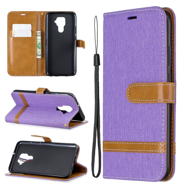 For Huawei Mate 30 Lite Color Matching Denim Texture Horizontal Flip Leather Case with Holder & Card Slots & Wallet & Lanyard