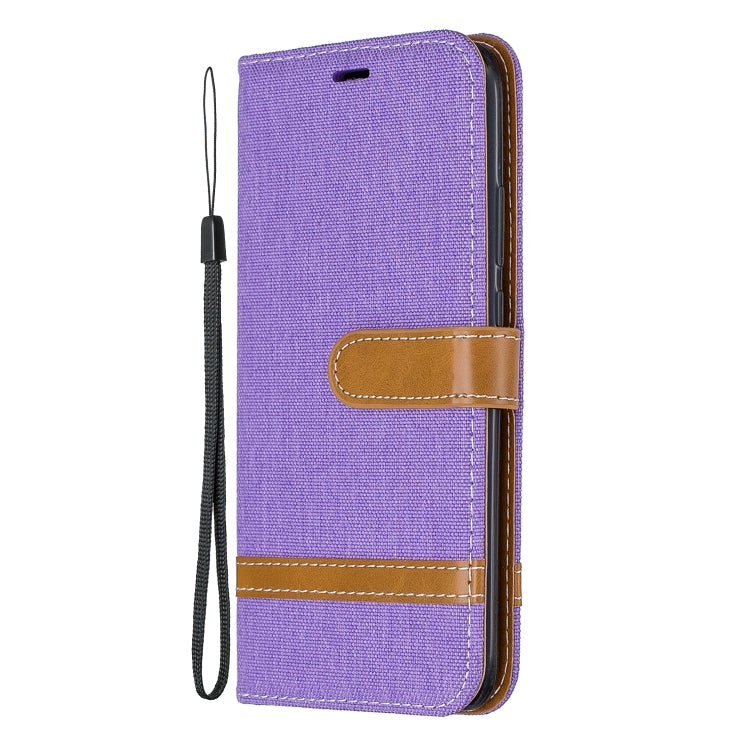 For Huawei Mate 30 Lite Color Matching Denim Texture Horizontal Flip Leather Case with Holder & Card Slots & Wallet & Lanyard