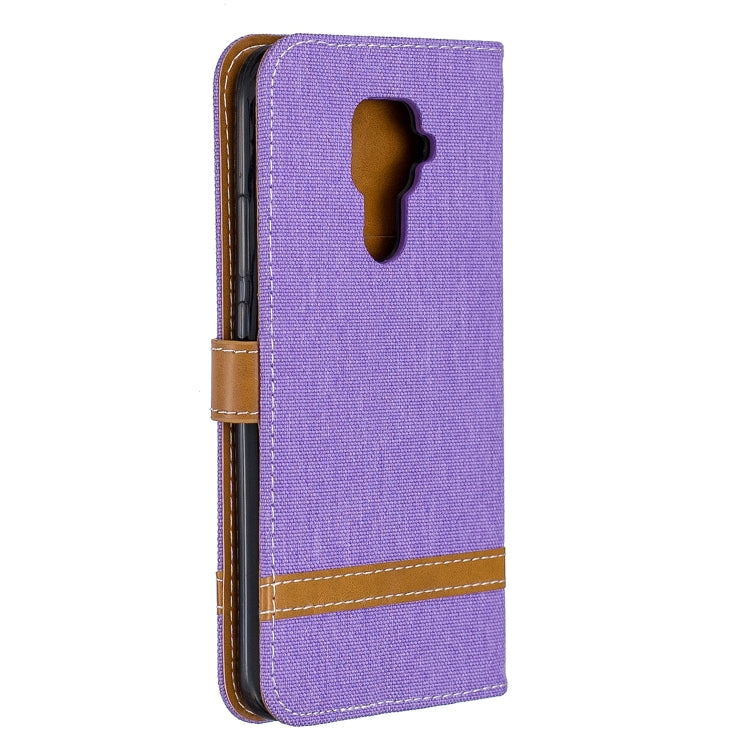 For Huawei Mate 30 Lite Color Matching Denim Texture Horizontal Flip Leather Case with Holder & Card Slots & Wallet & Lanyard