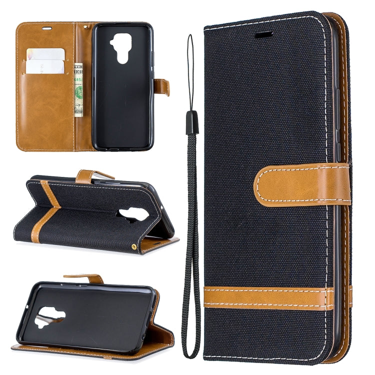 For Huawei Mate 30 Lite Color Matching Denim Texture Horizontal Flip Leather Case with Holder & Card Slots & Wallet & Lanyard