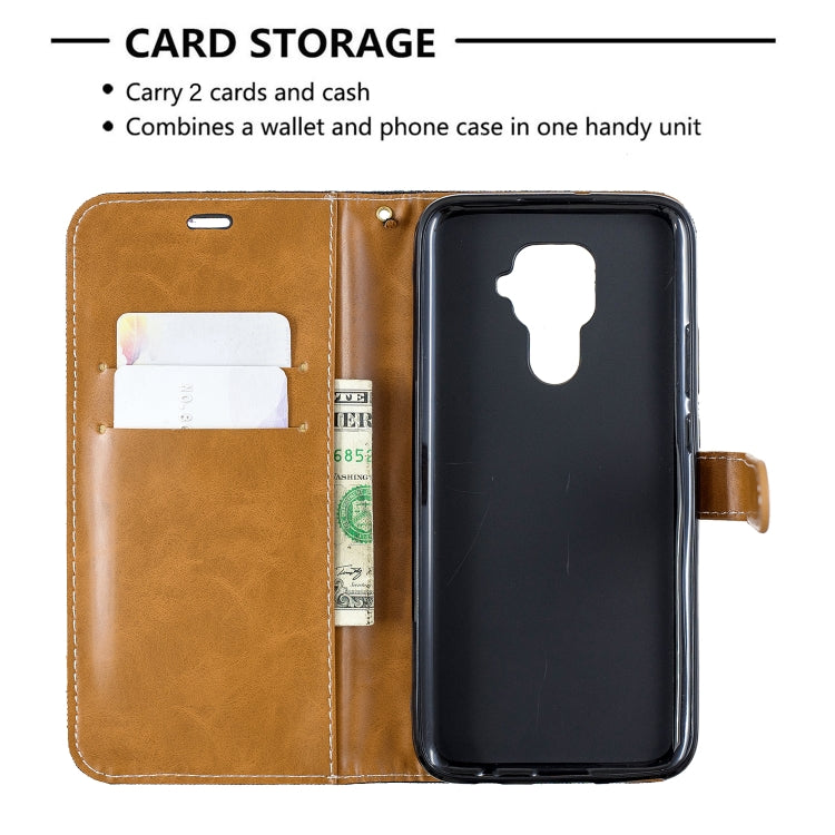For Huawei Mate 30 Lite Color Matching Denim Texture Horizontal Flip Leather Case with Holder & Card Slots & Wallet & Lanyard