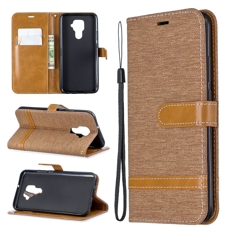 For Huawei Mate 30 Lite Color Matching Denim Texture Horizontal Flip Leather Case with Holder & Card Slots & Wallet & Lanyard