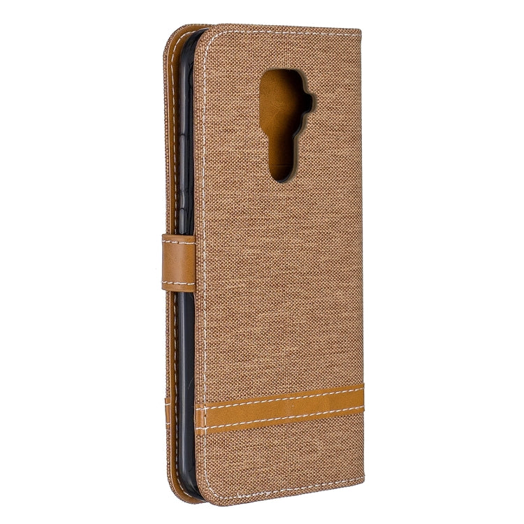 For Huawei Mate 30 Lite Color Matching Denim Texture Horizontal Flip Leather Case with Holder & Card Slots & Wallet & Lanyard