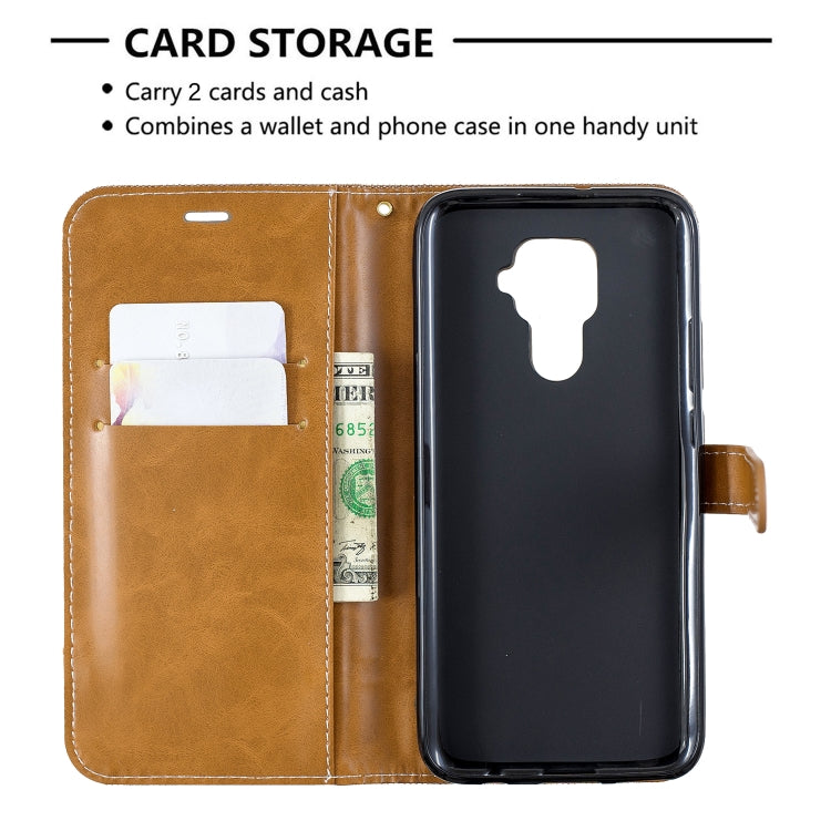 For Huawei Mate 30 Lite Color Matching Denim Texture Horizontal Flip Leather Case with Holder & Card Slots & Wallet & Lanyard