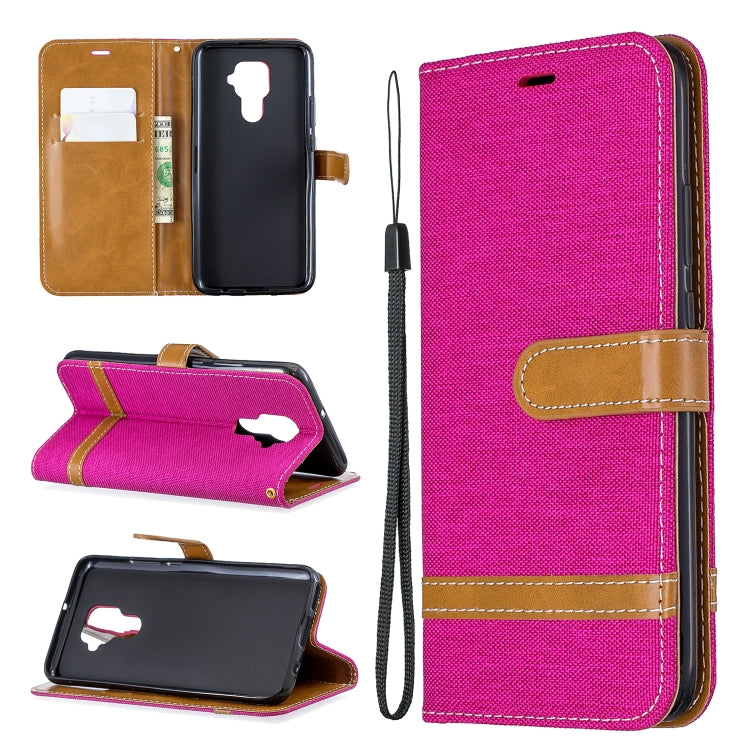 For Huawei Mate 30 Lite Color Matching Denim Texture Horizontal Flip Leather Case with Holder & Card Slots & Wallet & Lanyard