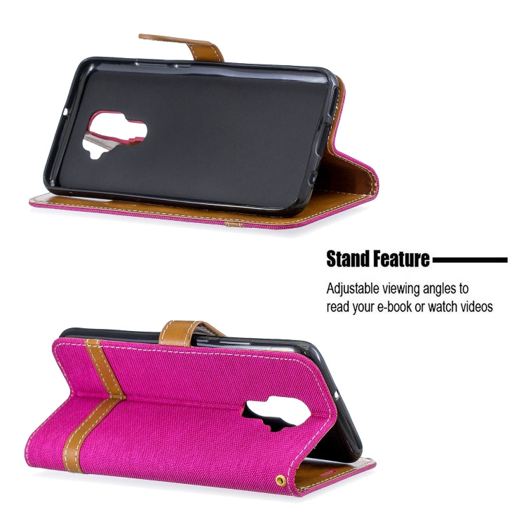 For Huawei Mate 30 Lite Color Matching Denim Texture Horizontal Flip Leather Case with Holder & Card Slots & Wallet & Lanyard