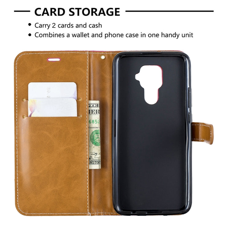 For Huawei Mate 30 Lite Color Matching Denim Texture Horizontal Flip Leather Case with Holder & Card Slots & Wallet & Lanyard