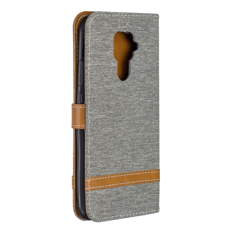 For Huawei Mate 30 Lite Color Matching Denim Texture Horizontal Flip Leather Case with Holder & Card Slots & Wallet & Lanyard