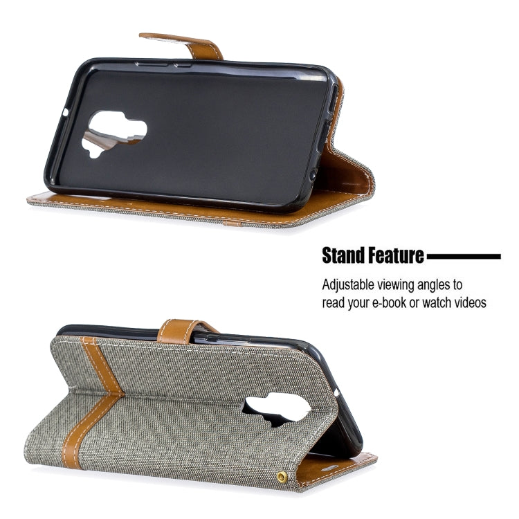 For Huawei Mate 30 Lite Color Matching Denim Texture Horizontal Flip Leather Case with Holder & Card Slots & Wallet & Lanyard