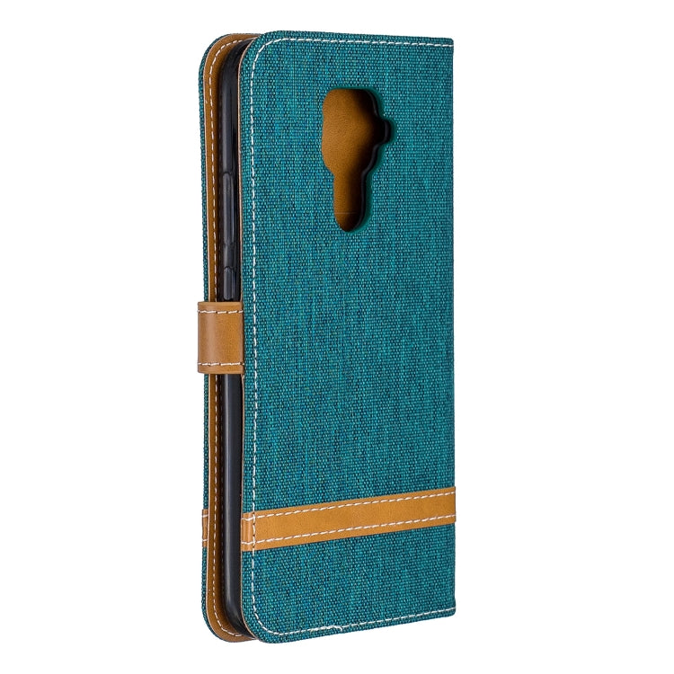 For Huawei Mate 30 Lite Color Matching Denim Texture Horizontal Flip Leather Case with Holder & Card Slots & Wallet & Lanyard