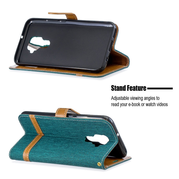 For Huawei Mate 30 Lite Color Matching Denim Texture Horizontal Flip Leather Case with Holder & Card Slots & Wallet & Lanyard