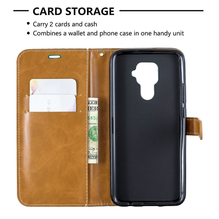 For Huawei Mate 30 Lite Color Matching Denim Texture Horizontal Flip Leather Case with Holder & Card Slots & Wallet & Lanyard