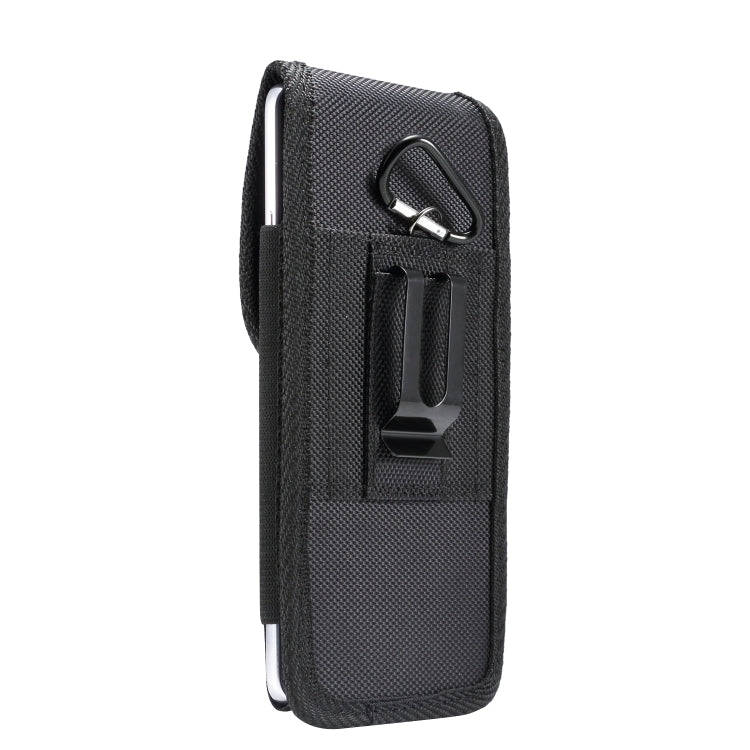Universal Hanging Waist Oxford Cloth Case with Carabiner for 7.2 inch Mobile Phones