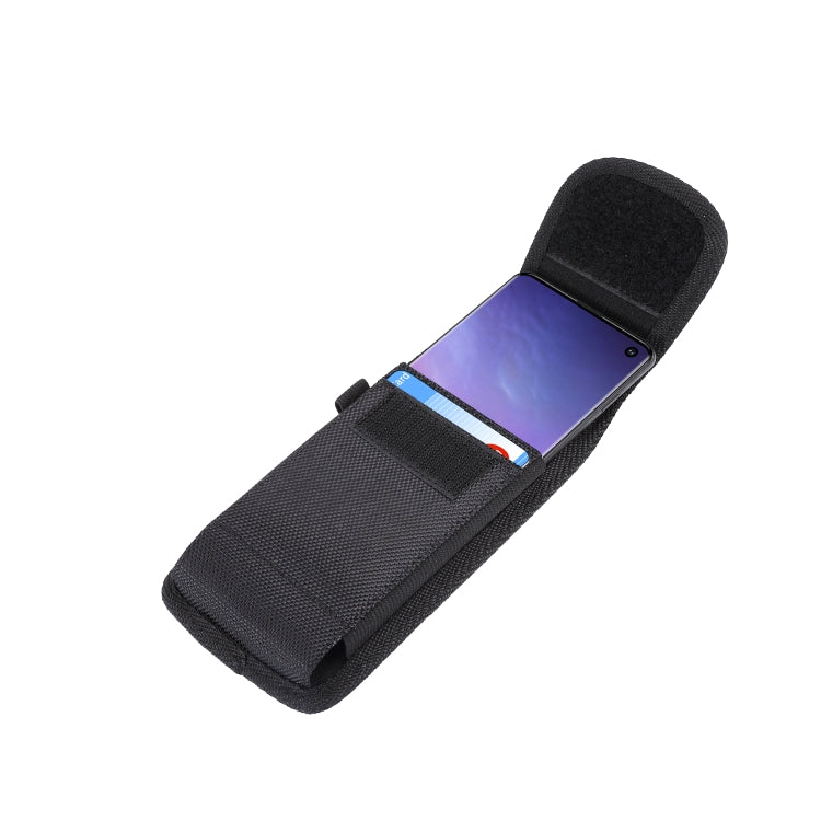 Universal Hanging Waist Oxford Cloth Case with Carabiner for 7.2 inch Mobile Phones