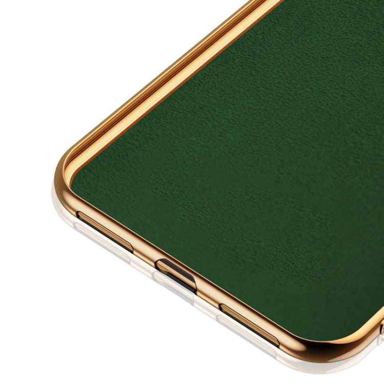 For Huawei Mate 30 6D Electroplating Full Coverage Silicone Protective Case with Magnetic Ring Holder