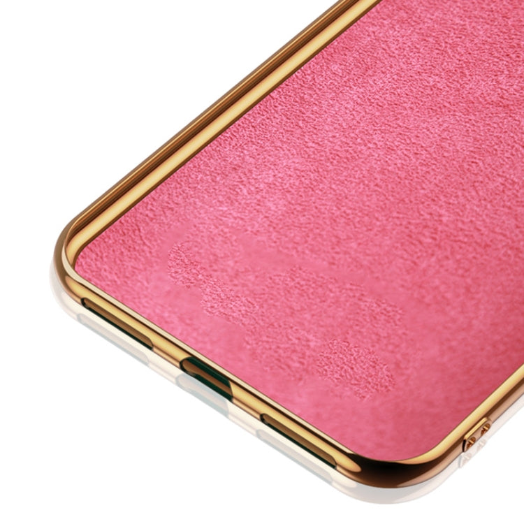 For Huawei P30 Pro 6D Electroplating Full Coverage Silicone Protective Case with Magnetic Ring Holder