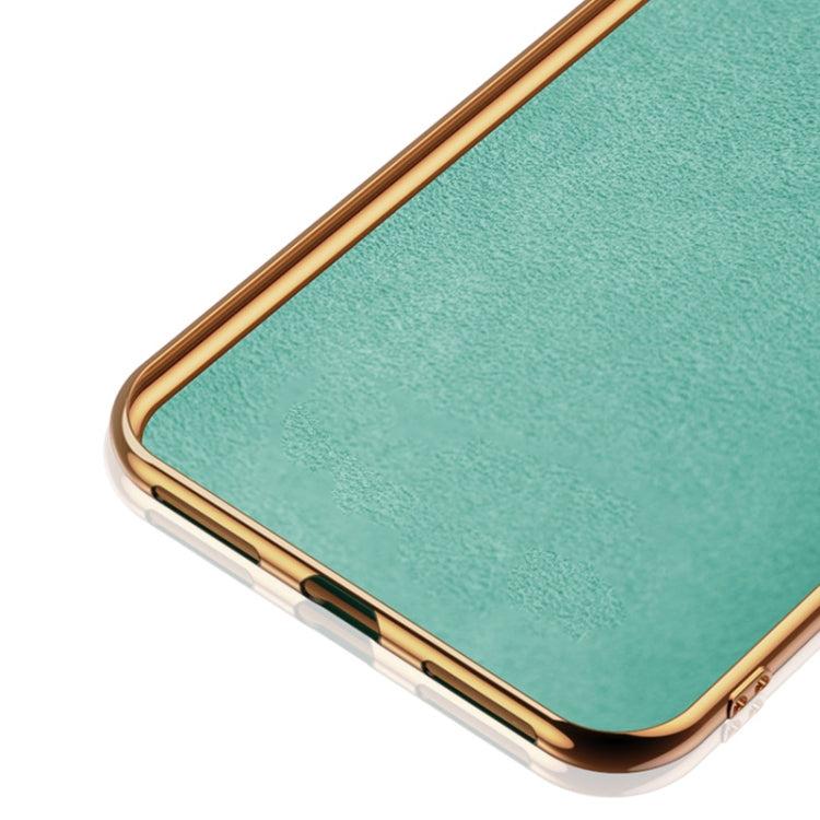 For Huawei P40 6D Electroplating Full Coverage Silicone Protective Case with Magnetic Ring Holder