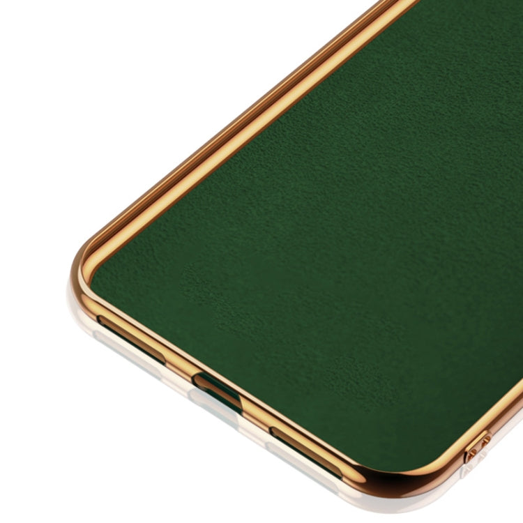 For Huawei Honor V30 Pro 6D Electroplating Full Coverage Silicone Protective Case with Magnetic Ring Holder