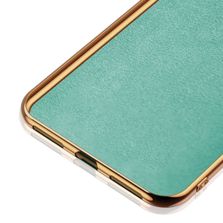 For Huawei Honor X10 Lite 6D Electroplating Full Coverage Silicone Protective Case with Magnetic Ring Holder