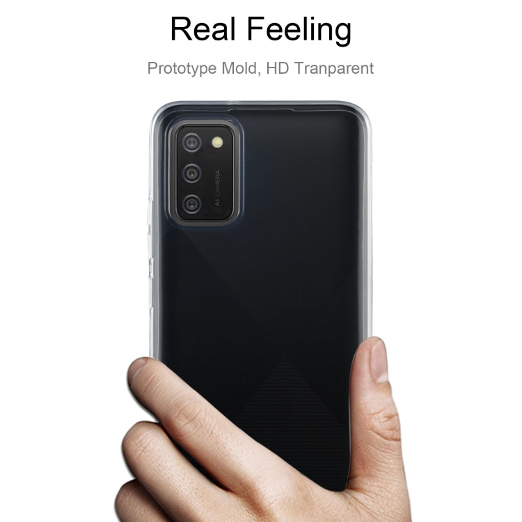 For Samsung Galaxy A02s 0.75mm Ultra-thin Transparent TPU Soft Protective Case