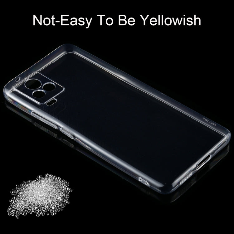For vivo iQOO 7 0.75mm Ultra-thin Transparent TPU Soft Protective Case
