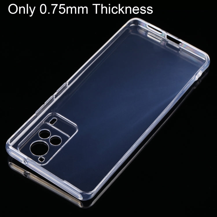 For vivo X60 Pro / X60 Curved Screen 0.75mm Ultra-thin Transparent TPU Soft Protective Case