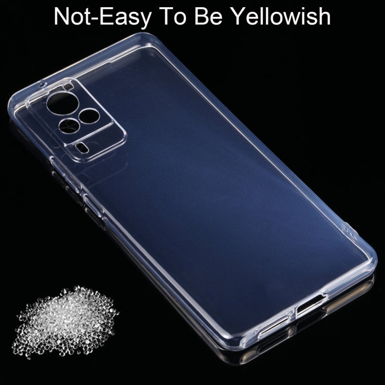 For vivo X60 Pro / X60 Curved Screen 0.75mm Ultra-thin Transparent TPU Soft Protective Case