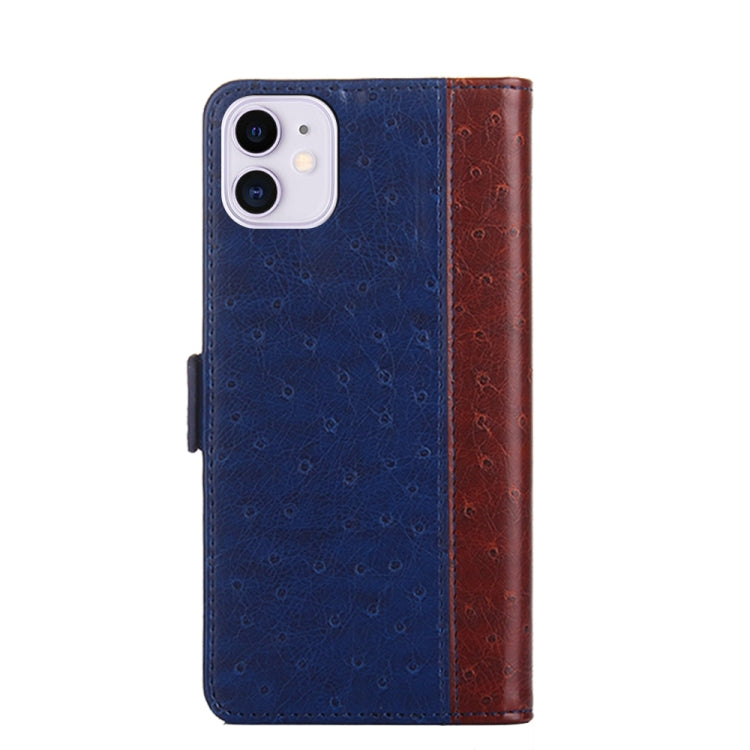 For iPhone 11 Ostrich Texture PU + TPU Horizontal Flip Leather Case with Holder & Card Slots & Wallet