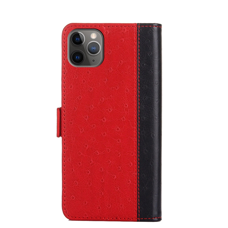 For iPhone 11 Pro Ostrich Texture PU + TPU Horizontal Flip Leather Case with Holder & Card Slots & Wallet
