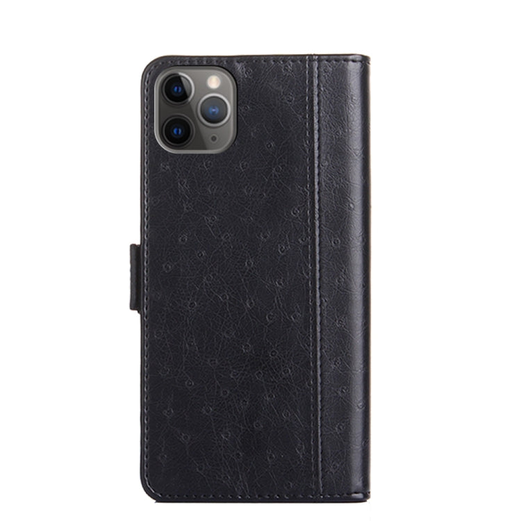 For iPhone 11 Pro Ostrich Texture PU + TPU Horizontal Flip Leather Case with Holder & Card Slots & Wallet
