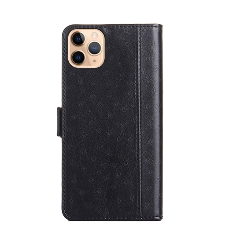For iPhone 11 Pro Max Ostrich Texture PU + TPU Horizontal Flip Leather Case with Holder & Card Slots & Wallet